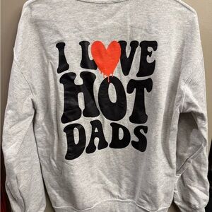 Gildan Gray Sweatshirt with Red Heart